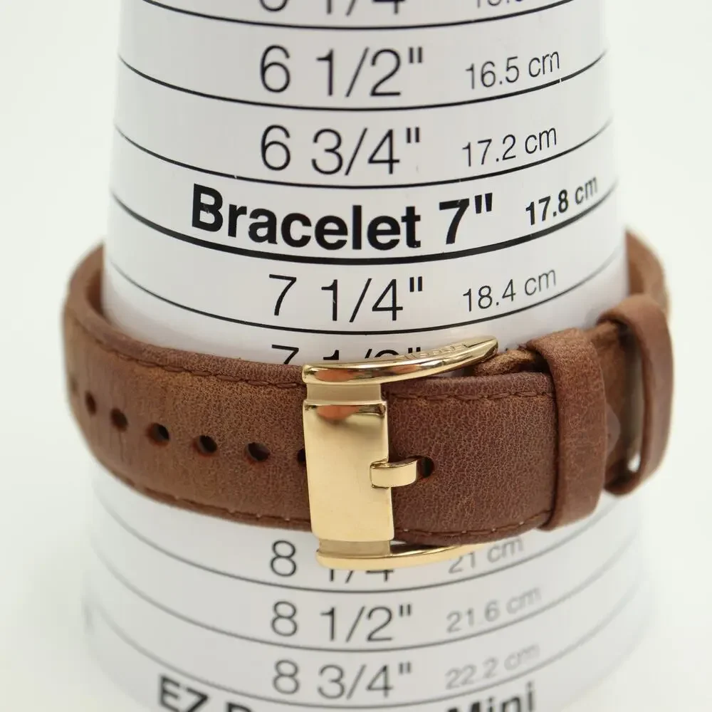 Fossil Decker Womens 42mm Chronograph Watch Brown Leather CH2724 w New Battery
